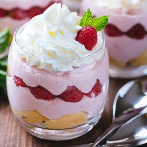 Quality 120ml/4.5oz Small Trifle Glasses , Glass Trifle Bowl For Chocolate Mousse Cake wholesale