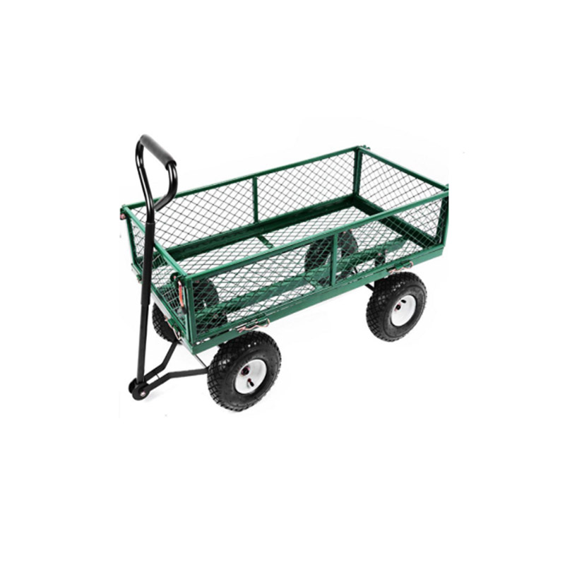 Easy Removal Heavy Duty Lawn Yard Cart with Green Environmental Protection Powder Coating