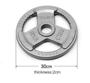 Quality dia50mm hammertone gray weight plates plate with Three grip handles wholesale