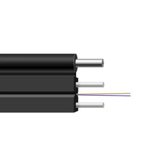 Quality G657A 1km FTTH Drop Cable 1 2 4 6 8 12 Core PVC Fiber Optical Cable for Indoor/Outdoor wholesale