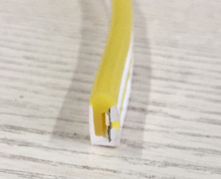 Yellow LED Flexible Strip Light Neon Flex Tube For Shopping Mall Decoration