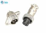 3A 200V GX12 M12 Aviation Connector Plug With Rhombus Flange Male And Female
