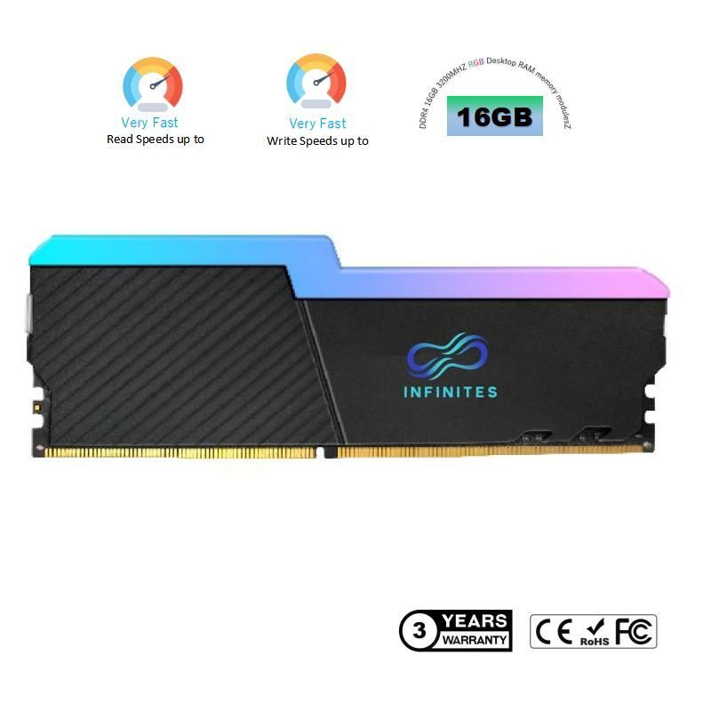Infinites DDR1/ DDR2/DDR3 RAM Memory DDR3 Desktop 1600MHz 2GB