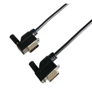Quality DB9 Pin Extension Male To Female Serial Cable Multi Angle Left And Right wholesale
