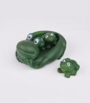 Eco Friendly Rubber Bath Toys For Toddlers , Rubber Frog Bath Toys 15cm Height