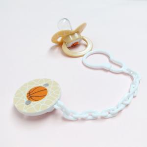 Quality Liquid Silicone ABS Basketball Baby Soother Chain wholesale