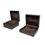 Unique Wooden Texture Custom Jewelry Box Packaging Empty Necklace Box With