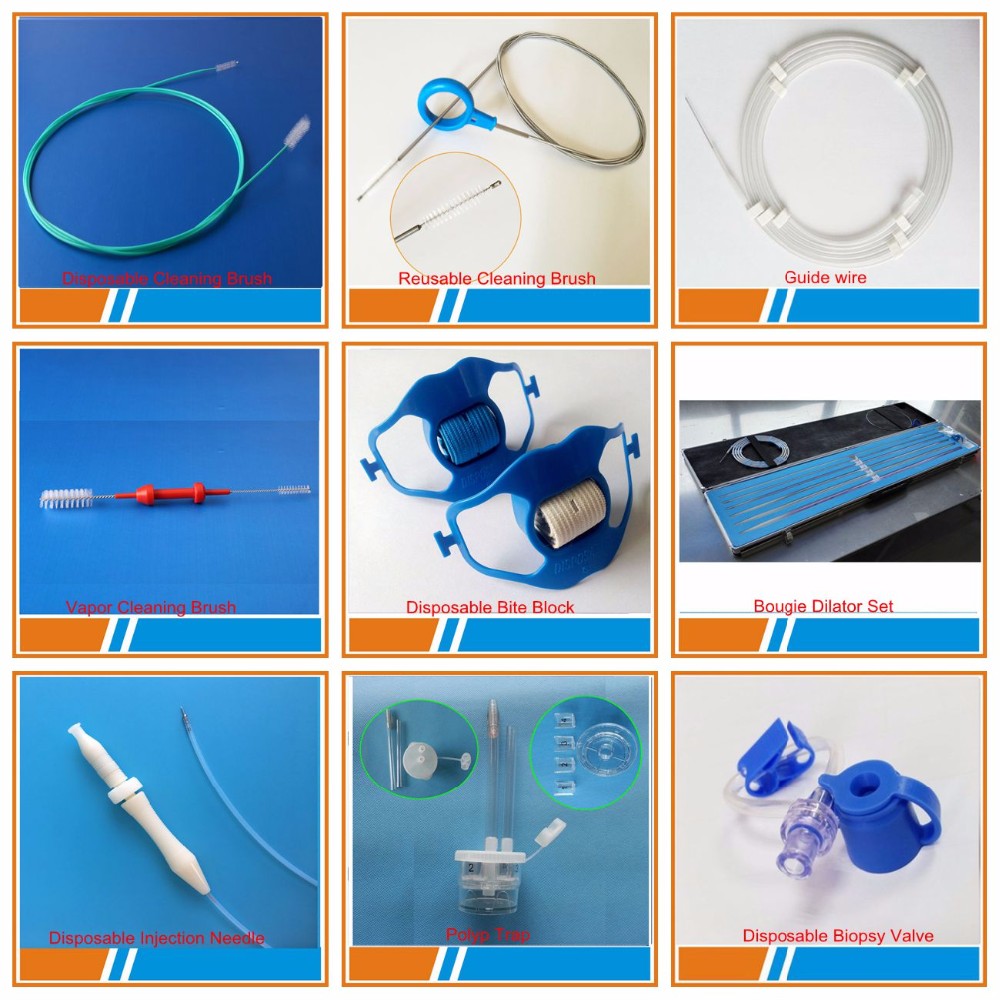 Bite block for endoscopy with CO2/O2 ports & teeth guard