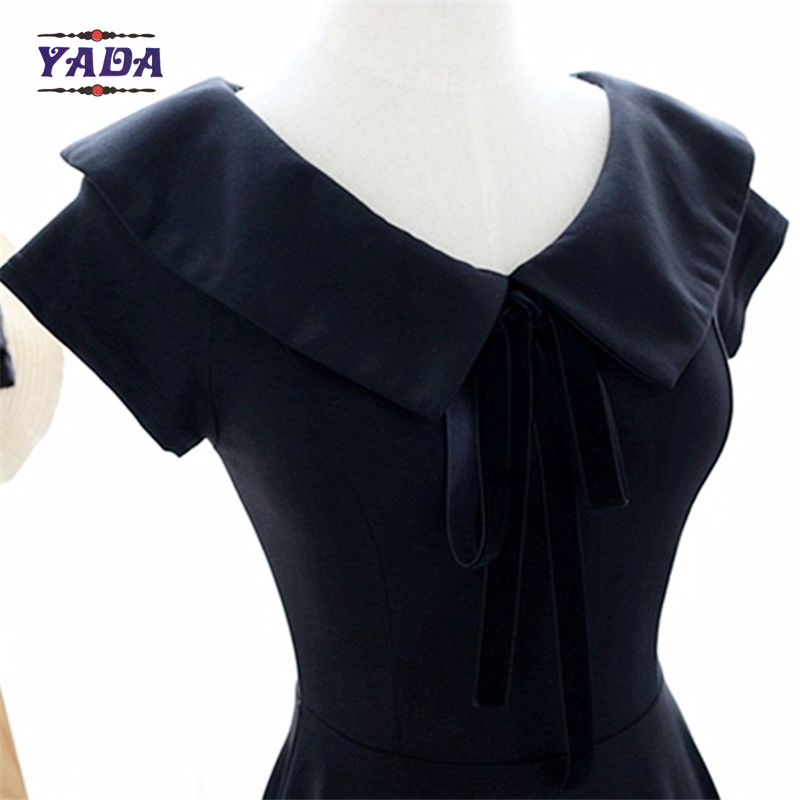 Ladies lolita collar pattern design party wear patterns loose t-shirt summer skirt t shirt dress with high quality