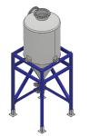 600mm Diameter SS Vertical Cyclone Separator