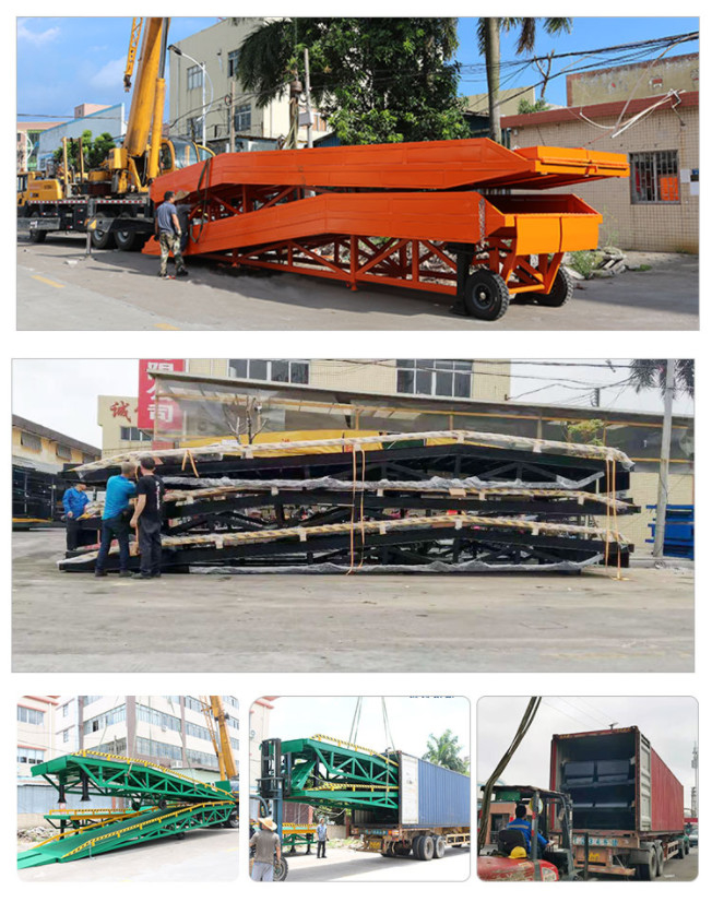 20T-12M Customized Purple  Loading And Unloading Goods Hydraulic Dock Ramp Product Details 0