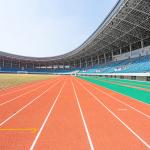 IAAF Playground Corrosion Resistance Rubber Safety Tiles No Cracking