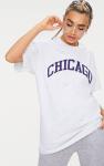 Chicago plus size women T shirt grey