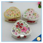 Hand Oil Printed Metal Storage Box for Jewelry with Beautiful Flowers