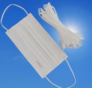 Quality ECO Friendly White Adjustable Elastic Ear Loops For Masks 3.5MM 4MM 5MM wholesale