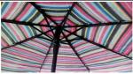 Mini Rainbow Promotional Automatic Travel Umbrella Custom Stripe Printting