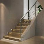 Space-Efficient Stainless Steel Handrails for Narrow Staircases