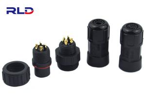 Quality Small Size 10 Amp Circular Plastic Connectors For LED Lighting Wire Quick Lock Assembly wholesale