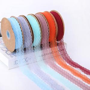 Quality 2.5cm Elastic Band Lace Trim Hollow Flower Ribbon for Sewing Clothing Garment Decorative Lace wholesale
