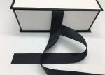 Recyclable Book Shape Jewelry Box / Folding Packaging Box With Ribbon Closure