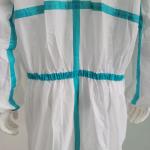 Sample Provided for Free CE Type5 6 Nonwoven Protective Clothing Disposable Work