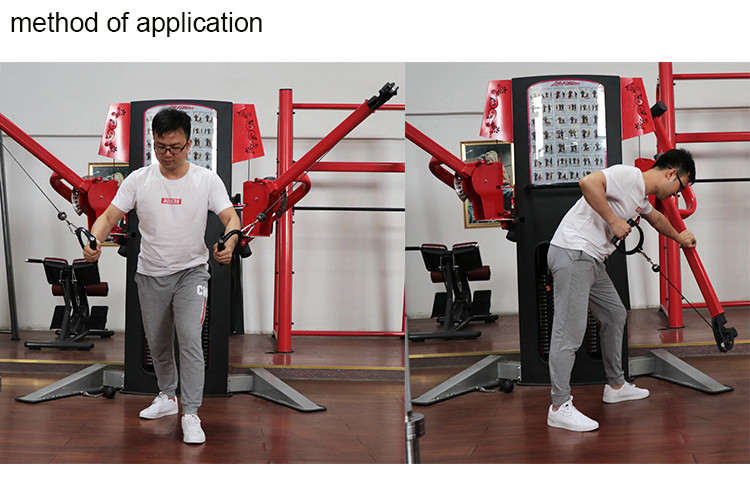 Multi Station Commercial Gym Fitness Equipment Free Motion Dual Cable Cross Machine