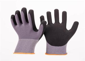 Quality 13G Nylon Knitted Black Nitrile Coated Hand Gloves Resistant Abrasion wholesale
