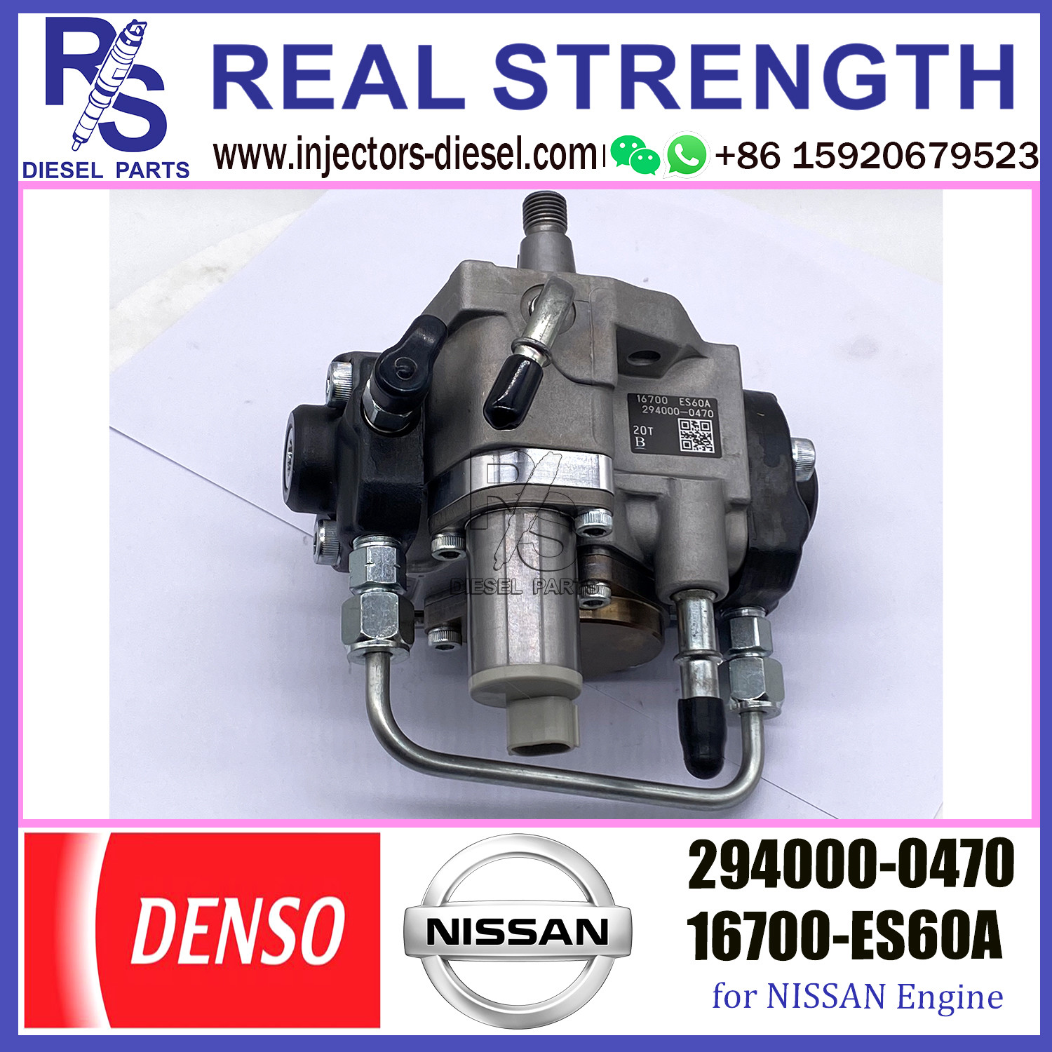 DENSO pump 294000-0470 16700-ES60A Excavator parts Fuel Injection Pump 294000-0470 16700-ES60A for NISSNA Engine parts