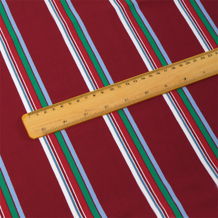 Comfortable Skin-Friendly And Breathable Durable Striped Material Fabric For Casual Wear