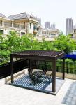 Waterproof Aluminium Bioclimatic Pergola Roof Garden Louver Pergola Wall Mounted