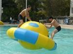 Quality Adult Inflatable floating Saturn with strong handles and rings for water games wholesale