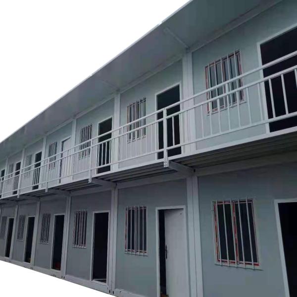 Detachable Design Flat Pack Container House in White/Gray/Black Floor 18mm MgO