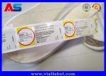 Pharmacy Ampoules Vial Plastic Medicine Bottle Labels , Injectable Peptide Roll