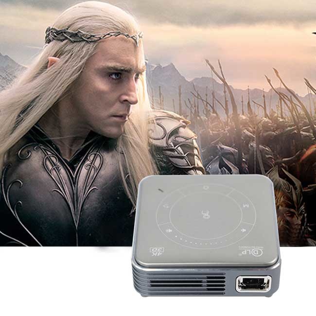 T972 Amlogic LED DLP Full HD 4K Projector 854*480 Support 4K