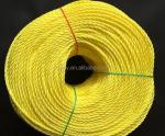 Yellow Polypropylene Rope Packaging Twisted Rope for Heavy-Duty Mooring