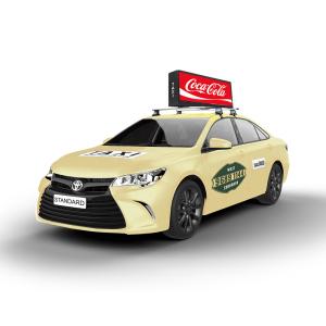 Quality Double Side P5 Advertising LED Display Car Roof Sign Taxi Top Led Display wholesale