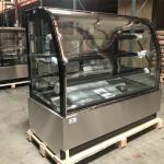 glass door bakery display case for bakery shop with ETL/CE