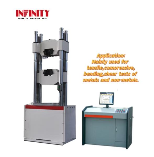 Cheap 600KN Microcomputer Controlled Hydraulic Universal Tensile Strength Testing Machine for sale