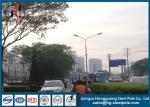 Stainless Steel Lamp Pole Galvanized Pole Overlap / Flange Connection
