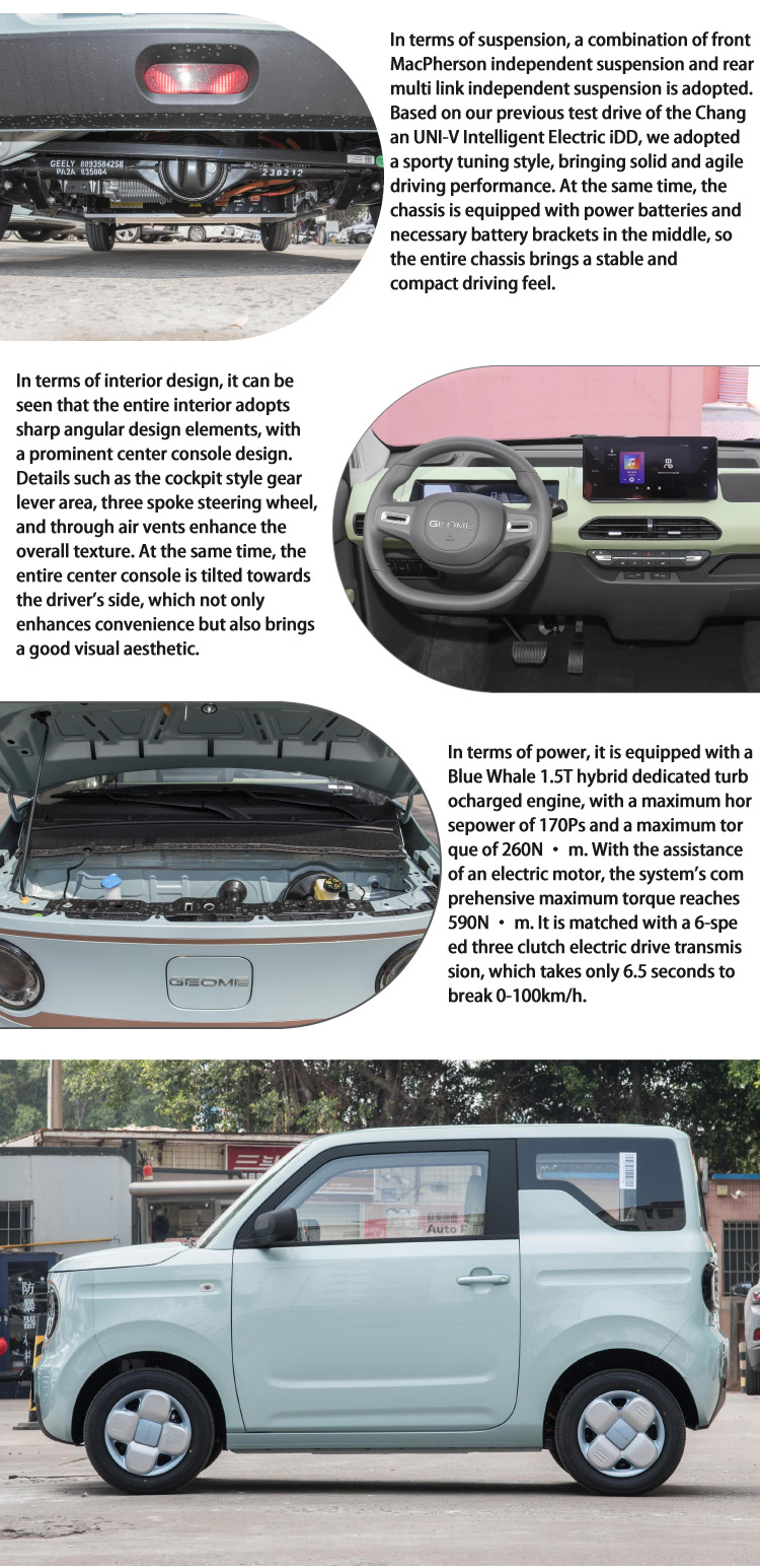 Geely Panda 4 Seats EV Mini Car Electric New Energy Vehicles