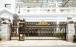 Metal Modern Cast Iron Door Hot Dipped Galvanized For Courtryard / Garden