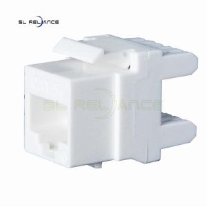 Quality White 22~26 AWG Cat5e Keystone Coupler 8P8C Network Keystone Jack wholesale