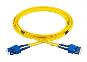 Quality Duplex Fiber Optic Patch Cord SC To SC Stand Zip Cord 0.3dB Insertion Loss wholesale