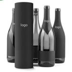 CMYK Cardboard Wine Tube Lining Aluminum Foil Velvet Pillow Inserted