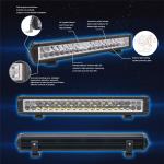 24pcs*3w Off Road Driving Dual Row Led Light Bar For SUV 2700lx R10