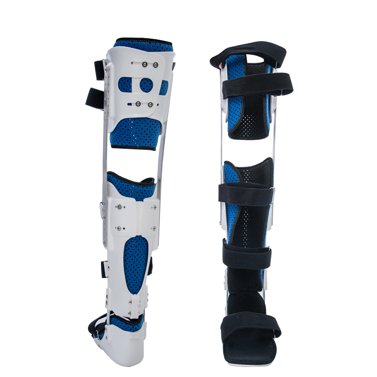 High-quality knee ankle and foot orthoses Hinged knee joint ankle foot orthosis Leg and foot fracture orthosis for fracture reha
