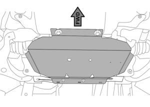 Quality Auto Accessory Steel Bumper Skid Plate For Nissan Pick Up NP300 Navara 2015 wholesale