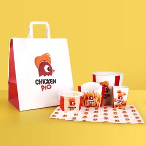 Quality Fast Food Packaging Container Set Fried Chicken Paper Box for Takeout and Restaurants wholesale