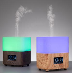 Quality 300ML Wood Grain Aromatherapy Diffuser With LCD Clock wholesale