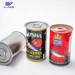 Silver 80g Tin Can Food Packaging Customized Tinplate Food Packaging